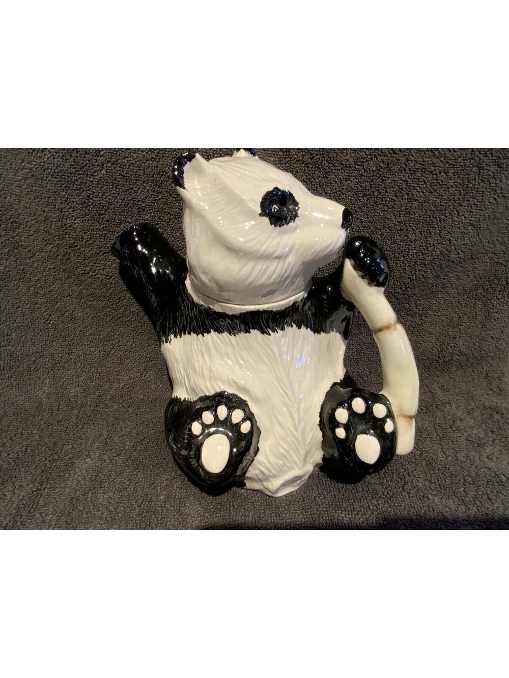 Vintage Berwick Hand Painted Porcelain Panda Novelty English 16oz. Teapot